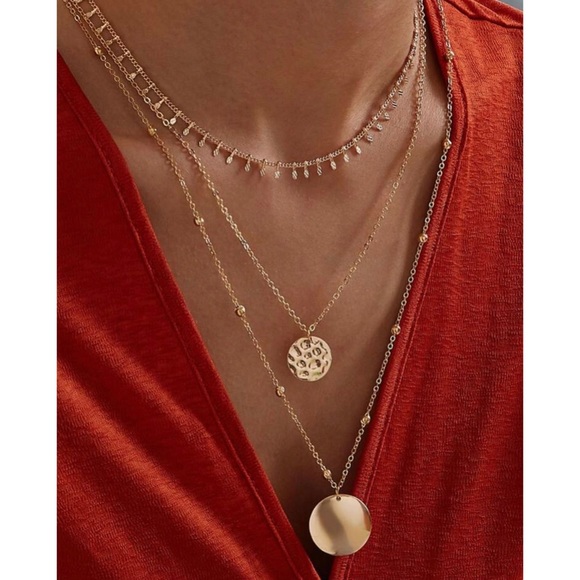 Jewelry - ⭐3/$30 | Layered Gold Coin Charm Necklace
